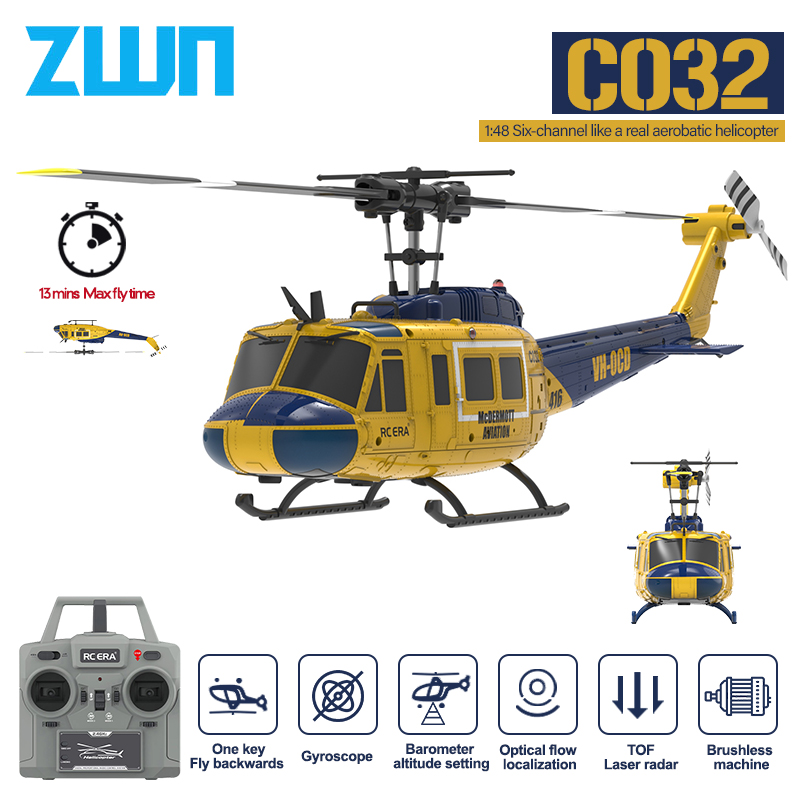 Rc Helicopter Gyro - C032 RC Helicóptero 2.4G 6-Aixs Giroscópio