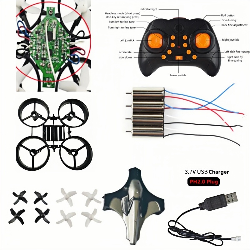 Rc Helicopter Charger - Kit Completo de Drone DIY 2.4G