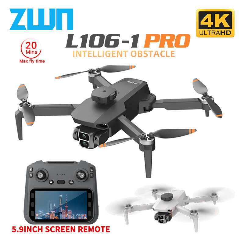 Rc Helicopter Case - L106-1PRO GPS Drone Profissional Com Tela