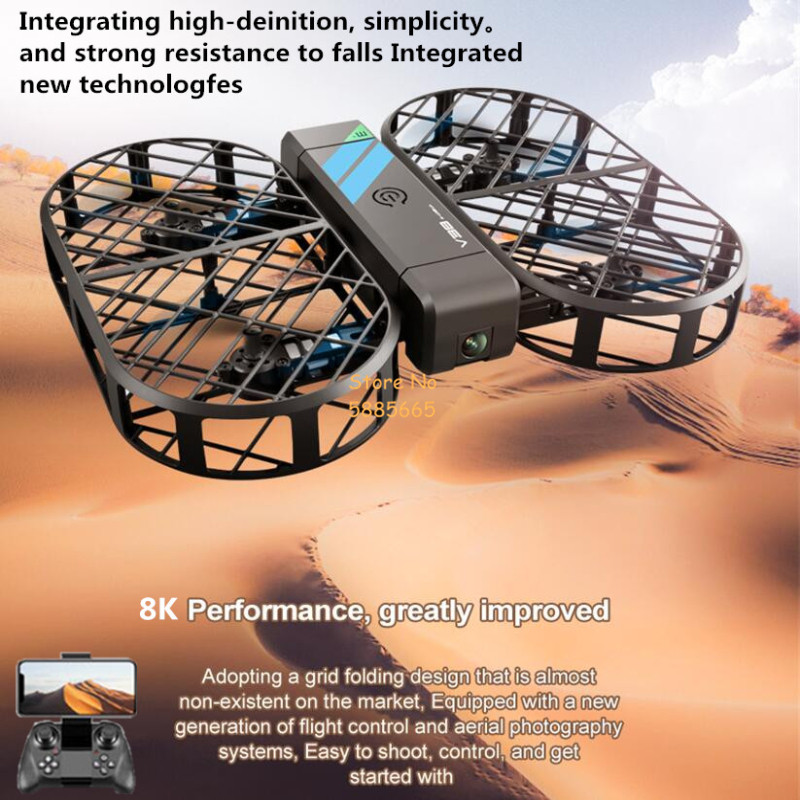 Câmera HD 8K 360 °   Proteção  - Rc Helicopter Mini avaliação e preço