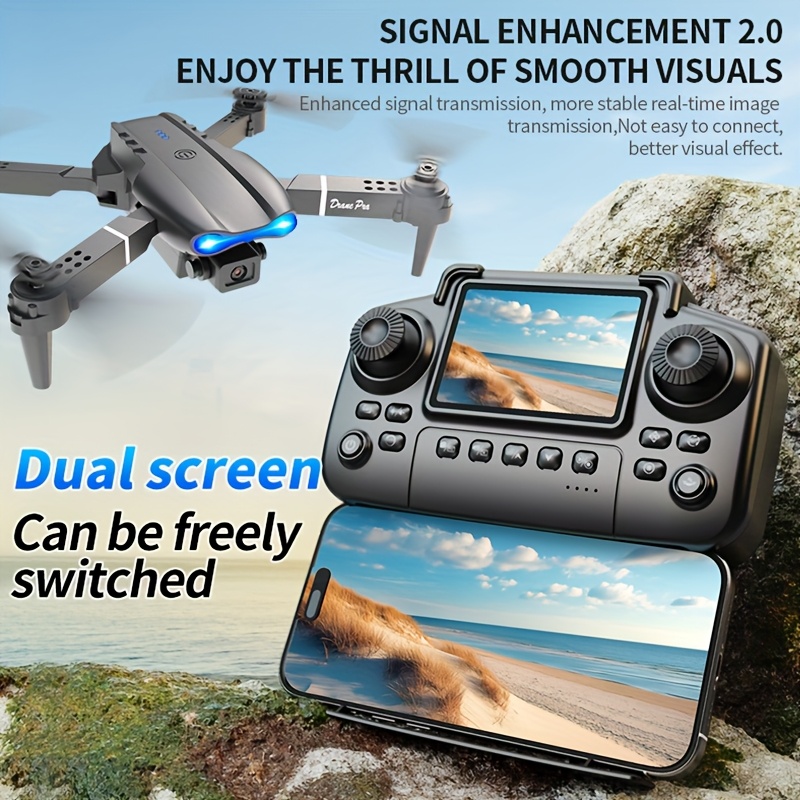 Drone dobrável E99 PRO MAX com - Rc Helicopter Electric avaliação e preço