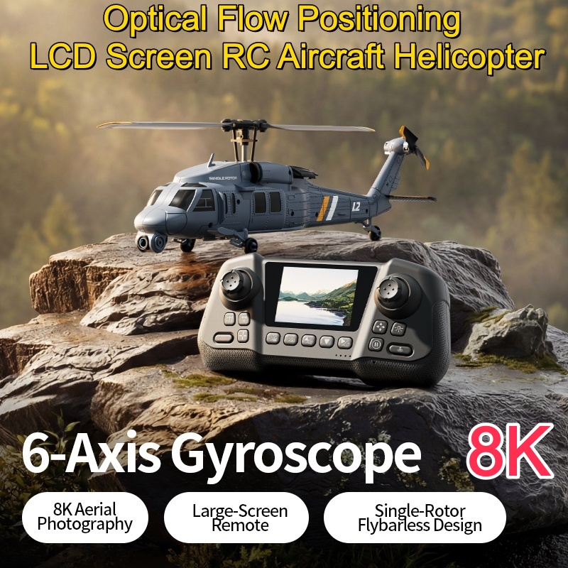 Helicóptero RC 8K Flybarless c - Rc Helicopter Gyro avaliação e preço